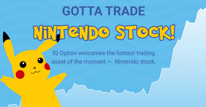 Nintendo stocks on IQ Option platform