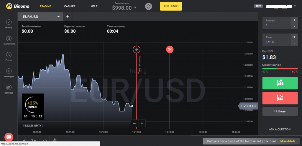 Binomo Trading platform